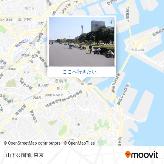 山下公園前地図