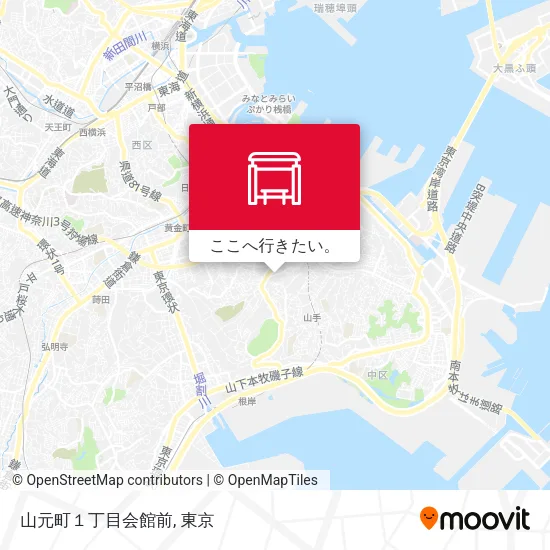 山元町１丁目会館前地図