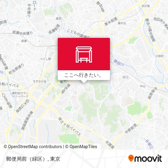 郵便局前（緑区）地図