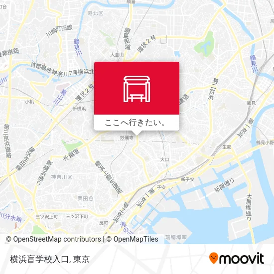 横浜盲学校入口地図