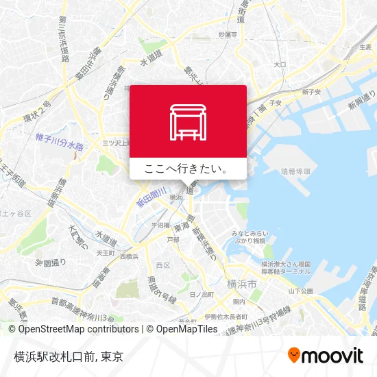 横浜駅改札口前地図