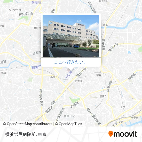 横浜労災病院前地図