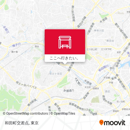 和田町交差点地図