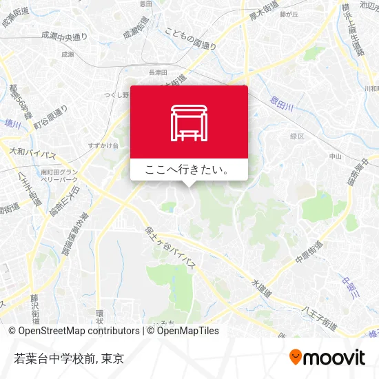 若葉台中学校前地図