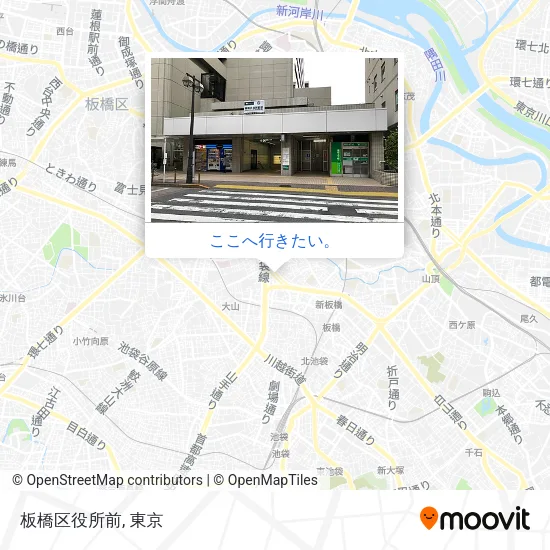 板橋区役所前地図