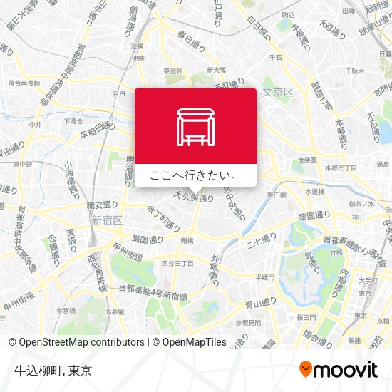 牛込柳町地図