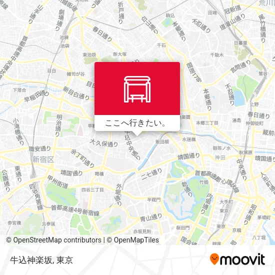 牛込神楽坂地図