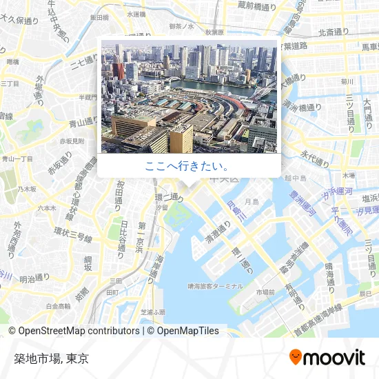 築地市場地図