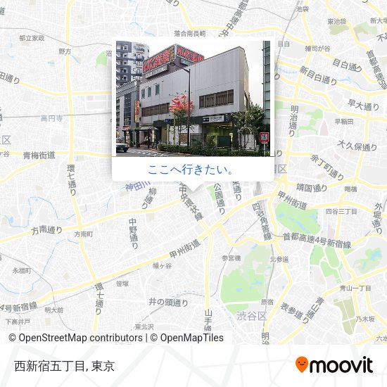 西新宿五丁目地図