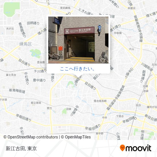 新江古田地図
