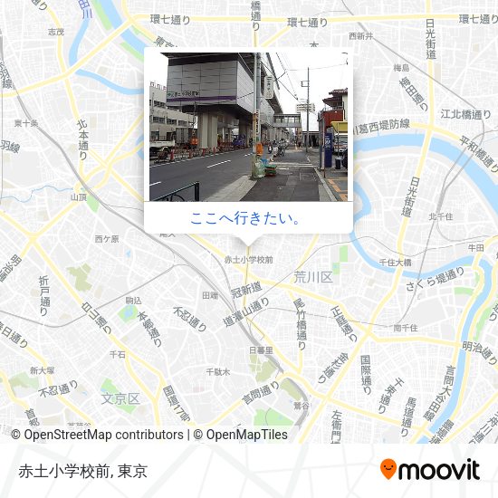 赤土小学校前地図