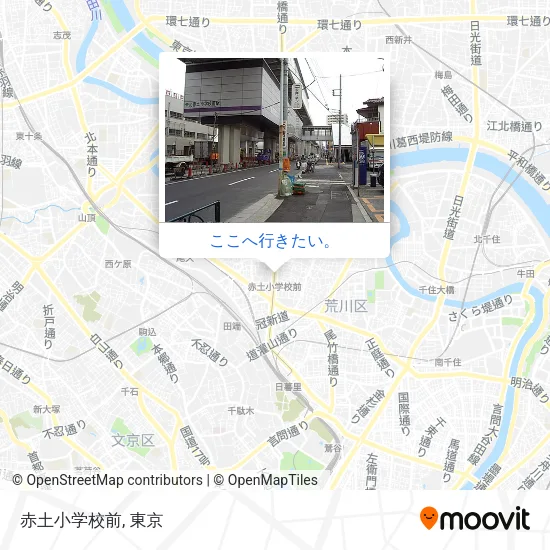 赤土小学校前地図