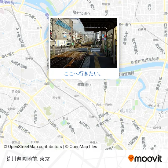 荒川遊園地前地図