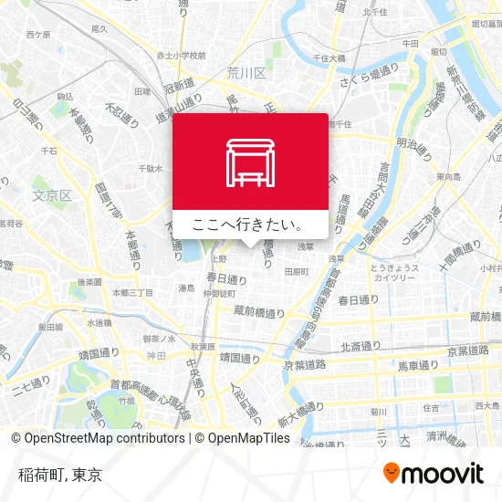 稲荷町地図