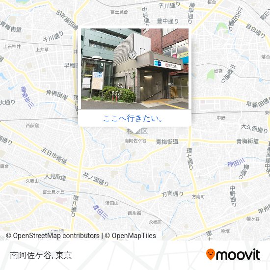 南阿佐ケ谷地図