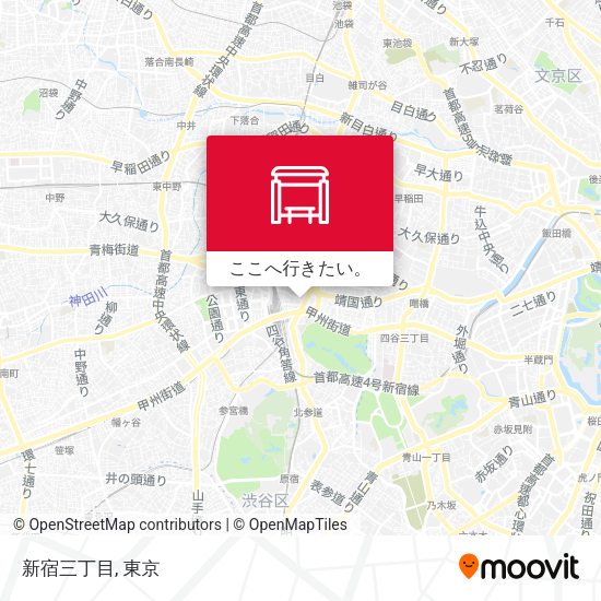 新宿三丁目地図