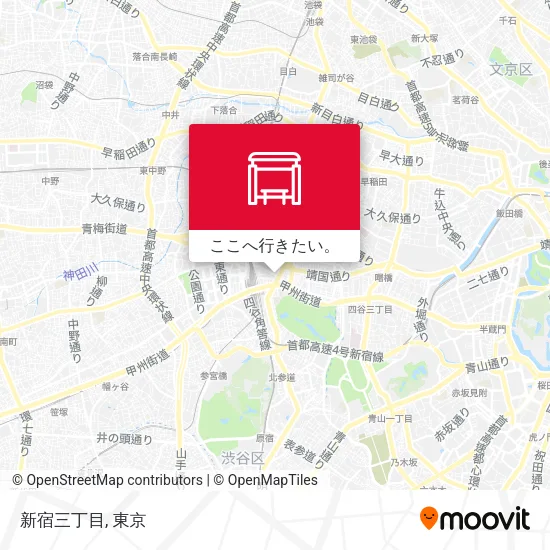 新宿三丁目地図