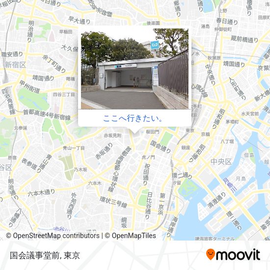 国会議事堂前地図