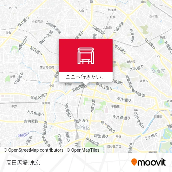 高田馬場地図