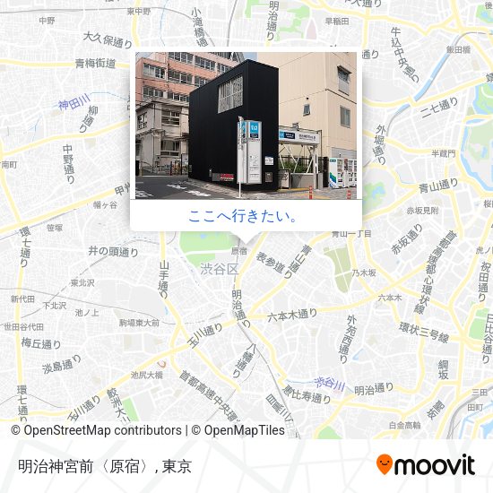 明治神宮前〈原宿〉地図