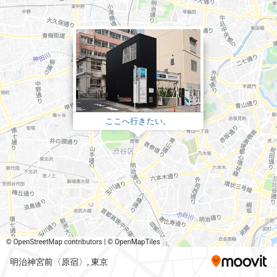 明治神宮前〈原宿〉地図