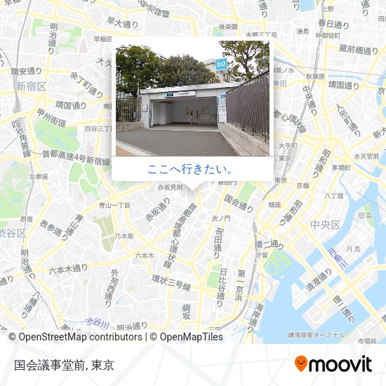 国会議事堂前地図