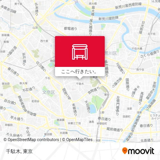 千駄木地図