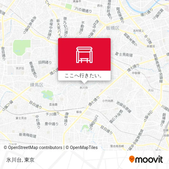 氷川台地図