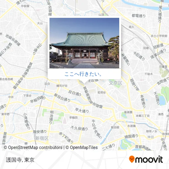 護国寺地図