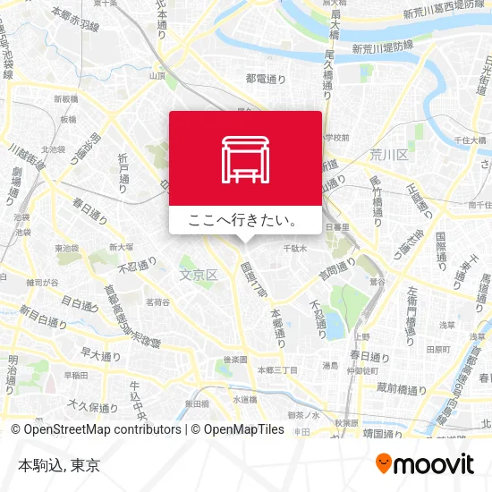 本駒込地図