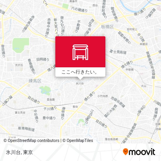 氷川台地図