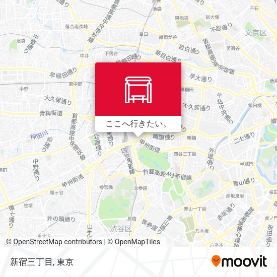 新宿三丁目地図