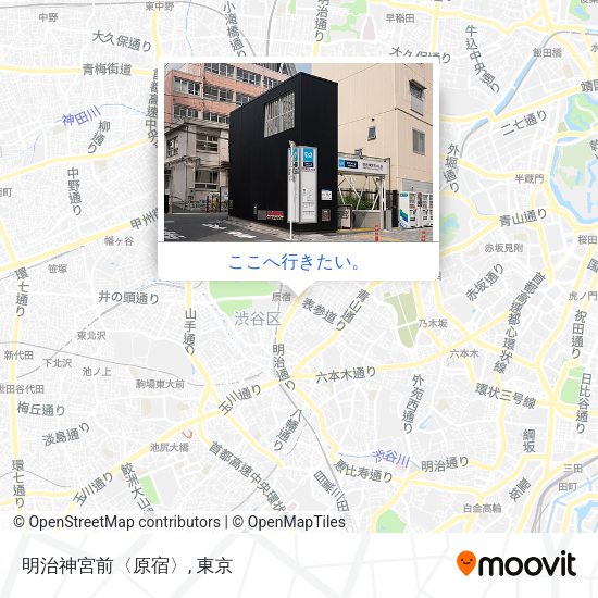 明治神宮前〈原宿〉地図