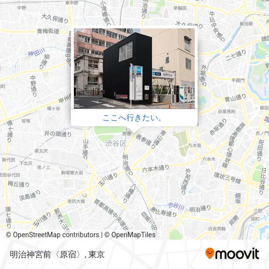 明治神宮前〈原宿〉地図