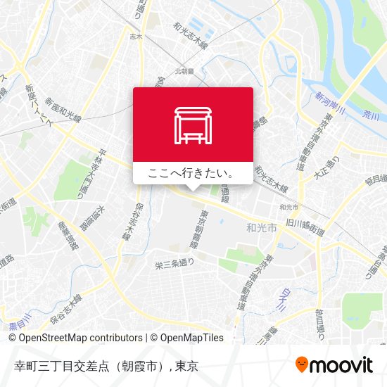 幸町三丁目交差点（朝霞市）地図
