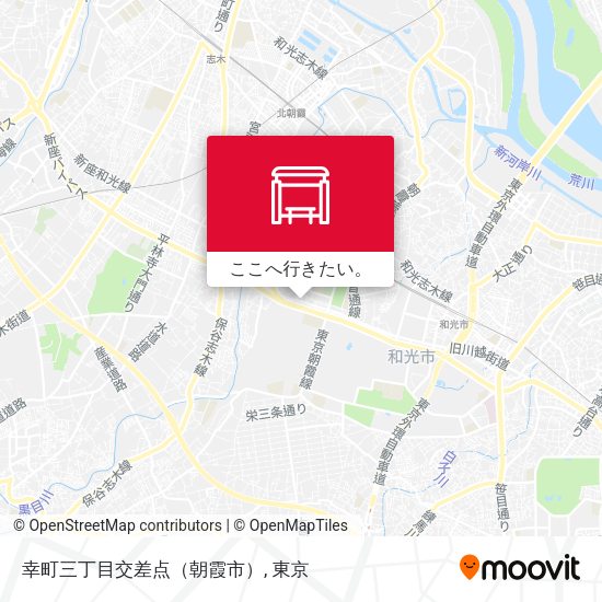幸町三丁目交差点（朝霞市）地図