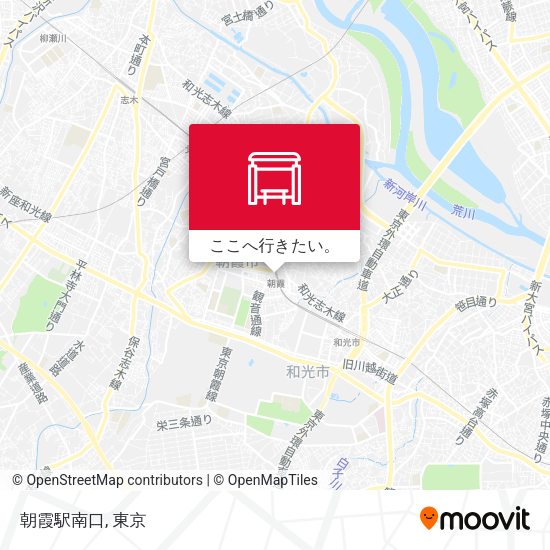 朝霞駅南口地図
