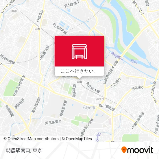 朝霞駅南口地図