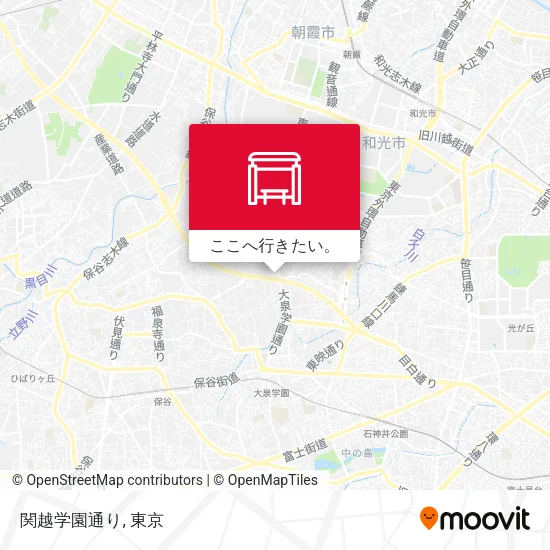 関越学園通り地図