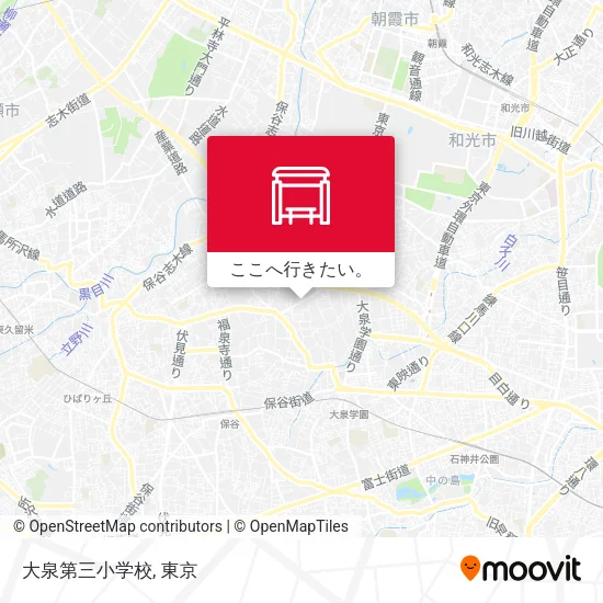 大泉第三小学校地図