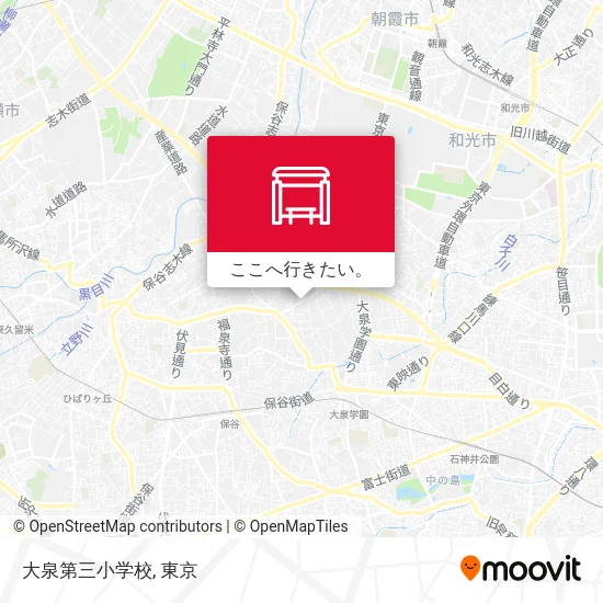 大泉第三小学校地図