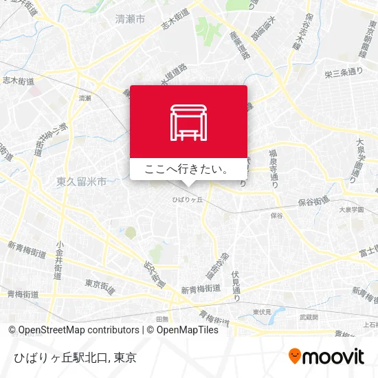 ひばりヶ丘駅北口地図