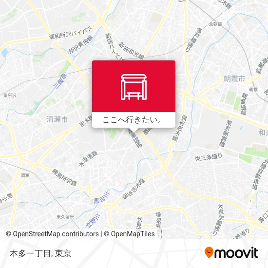 本多一丁目地図