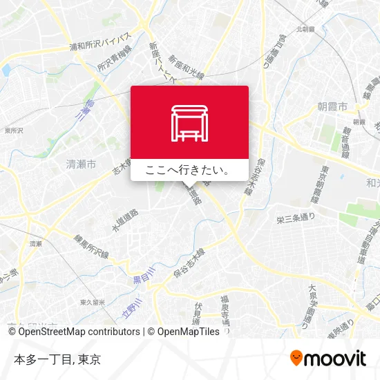 本多一丁目地図