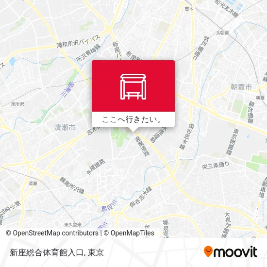新座総合体育館入口地図