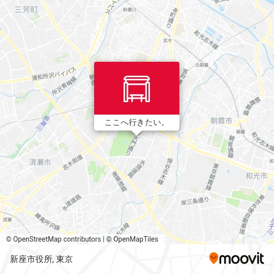 新座市役所地図