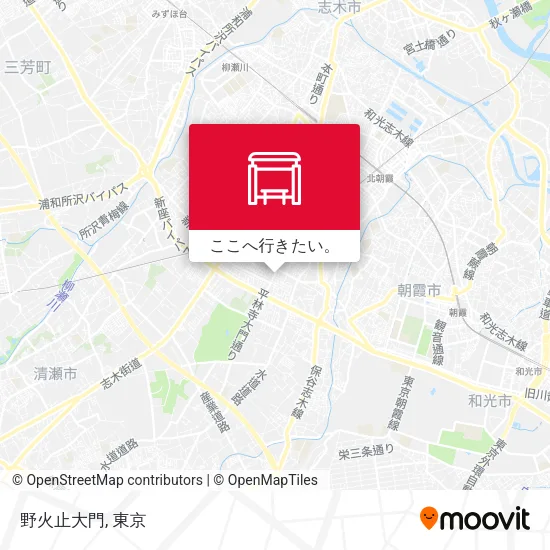 野火止大門地図