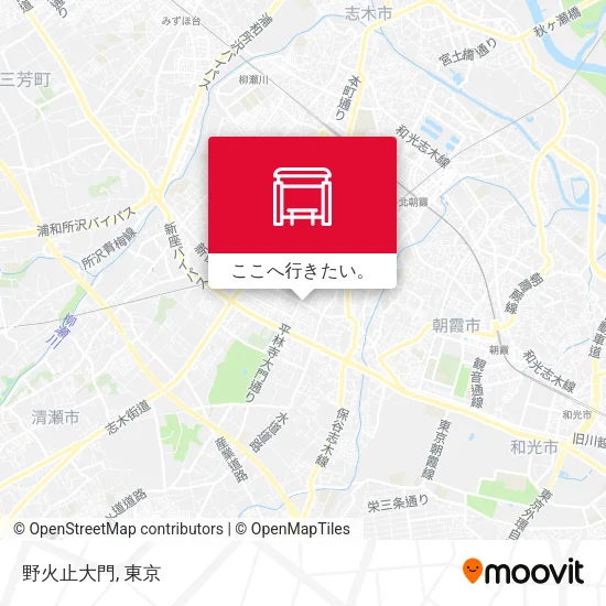 野火止大門地図