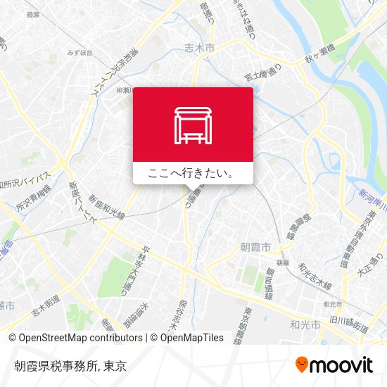朝霞県税事務所地図