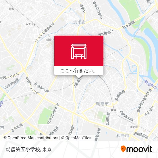朝霞第五小学校地図